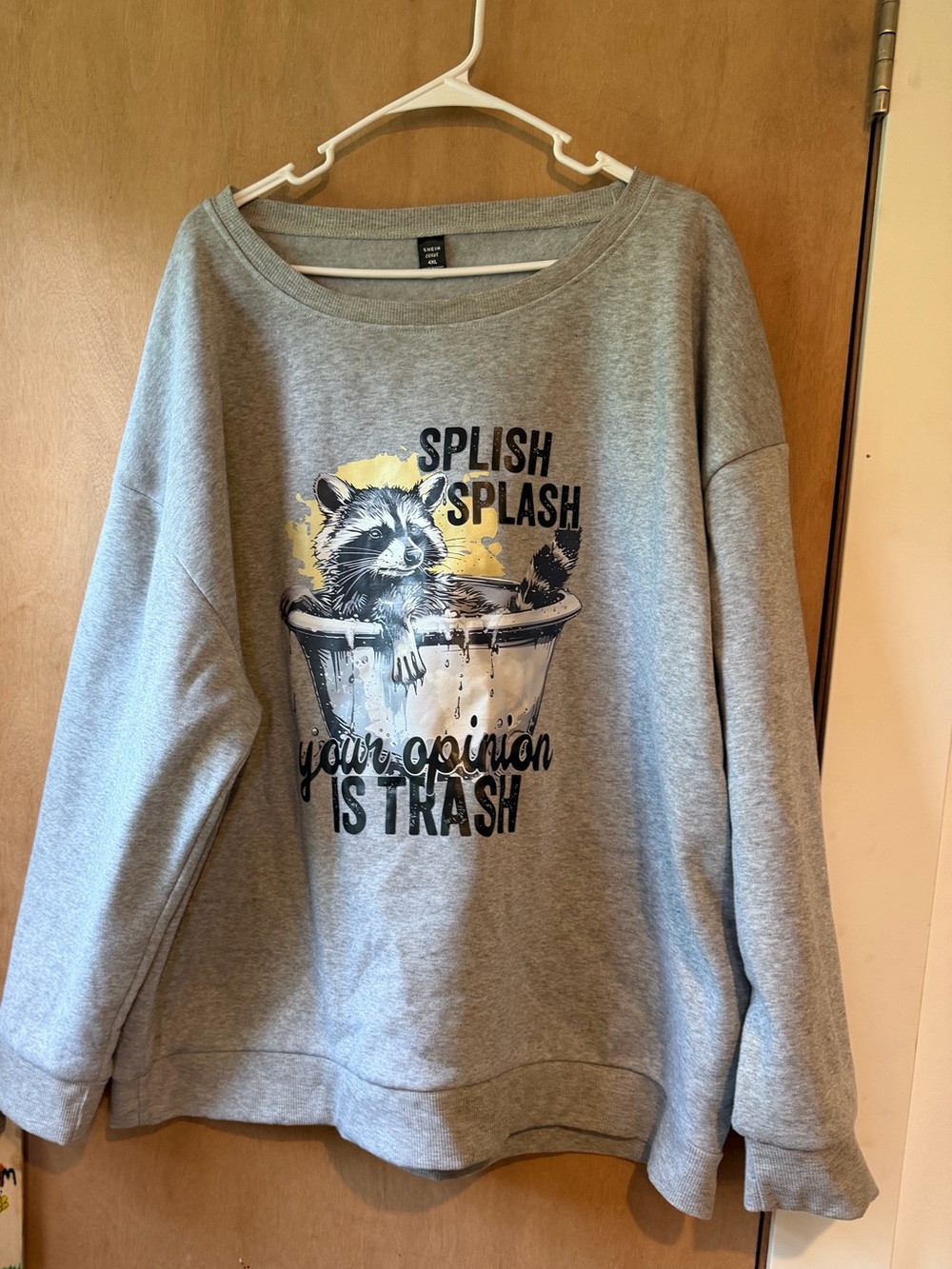 SHEIN Gray Crewneck Sweatshirt